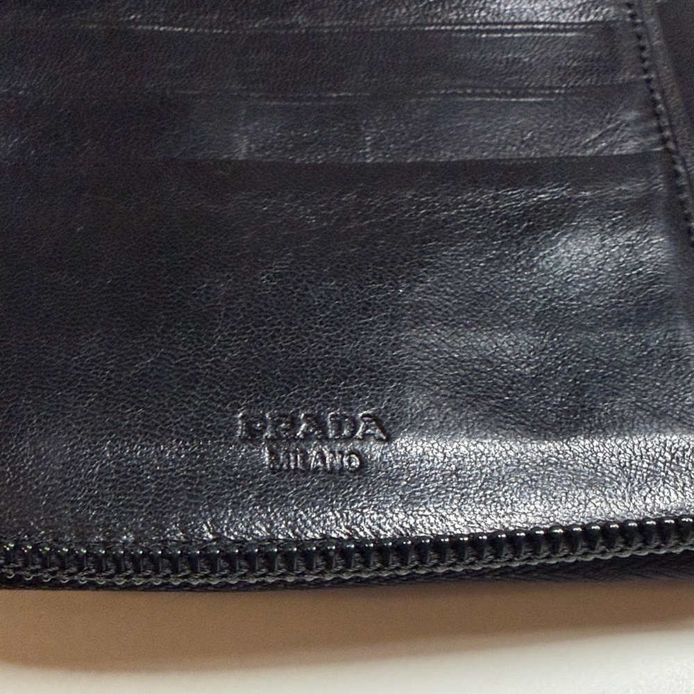 Prada Black Nylon Zip Wallet - Picture 2 of 8
